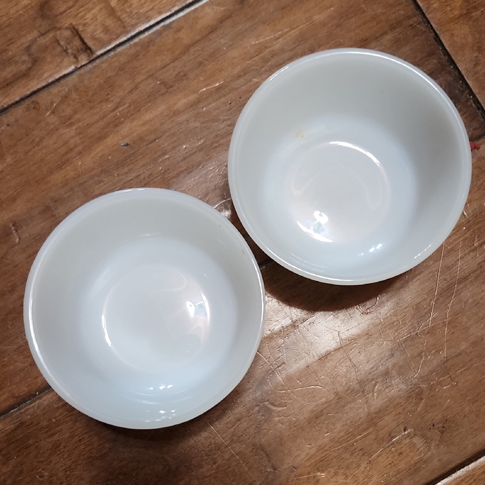 Fire King Ceramic Serving Bowls - Set of 2